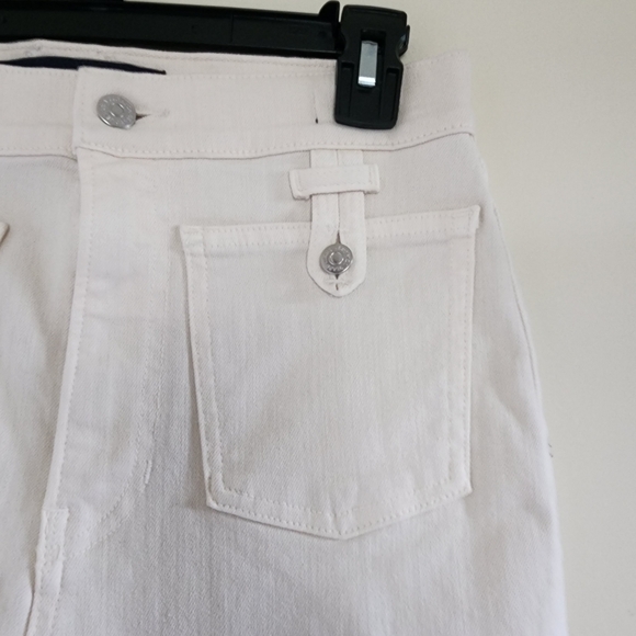 Veronica Beard Carson Ankle Kick Flare High Rise Patch Pocket Jeans Size 29 - Picture 8 of 16